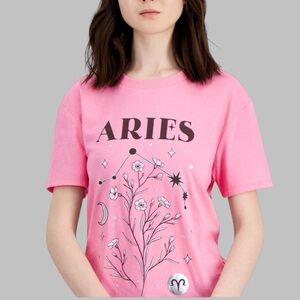 Self-Esteem - Juniors' Aries Crewneck Tee, NEW